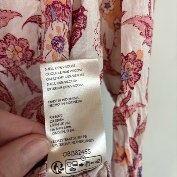 Pilcro Floral Button Down Long Sleeve Top‎ Size M - Picture 5 of 10